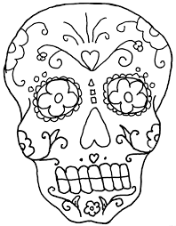 ✿ the free printable create a sugar skull for day of the dead activity •. Free Printable Day Of The Dead Coloring Pages Best Coloring Pages For Kids