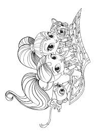 Shimmer and shine coloring pages. Color Shimmer Shine Nick Jr