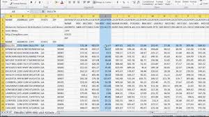 how to calculate distances between multiple locations or spreadsheet data sets