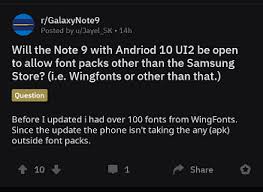 Samsung wings fonts 3 (apk) is a simple font installer, which let you. Samsung One Ui 2 0 Won T Support Wings Fonts Installer Anytime Soon