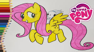 Creati imagini cu personaje ponei. Cum Sa Desenezi Micii Ponei Fluttershy Mlp Desenam Si Coloram My Little Pony Youtube