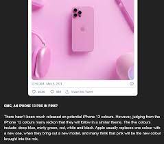 مسبار خبر متداول اد عى فيه ناشروه إعلان شركة آبل عن إصدار اللون الوردي لهاتف iphone 13 pro max تحقق مسبار يكشف صحته