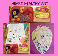 Heart Healthy Art Children Use Heart Healthy Food As Stamps Inside A Drawing Of An Actual Human Heart Heart Healthy Recipes Heart Healthy Healthy Recipes