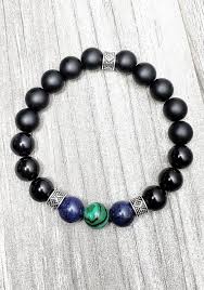 Mens Gemstone Bracelet Mens Beaded Bracelet Mens Stretch Etsy Mens Beaded Bracelets Gemstone Jewelry Bracelets For Men