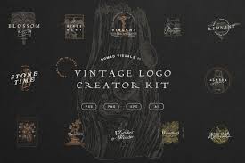You'll share a highly realistic presentation with. Vintage Logo Creator Kit In Design Elements On Yellow Images Creative Store