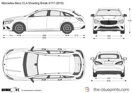 Blueprints Cars Mercedes Benz Mercedes Benz Cla Shooting Brake 2015
