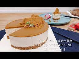 lotus biscoff cheesecake with mascarpone non bake lotus 马斯卡彭芝士蛋糕 免烤 youtube in 2021 delicious desserts baking biscoff cheesecake