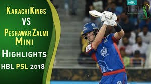 Two psl 6 (pakistan super league) teams karachi kings vs peshawar zalmi. Short Highlights Karachi Kings Vs Peshawar Zalmi Match 7 25 February Hbl Psl 2018 Psl Youtube
