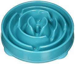 Outward Hound Fun Feeder Slo Bowl Healthy Slow Feeding Dog Bowl Large Teal Dog Feeding Outward Hound Dog Bowls