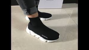 Balenciaga Socks Black And Yellow Best Replica Balenciaga Speed Trainer Sock Race Runners Black On Feet F Balenciaga Speed Trainer Puma Fierce Sneaker Sneakers