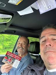 Two teams were out and about welcoming new republicans to town. First team  consisted of Alan Burton and Gary McKeon. The second team had Mark Scahill  as our driver , Brandon Graber