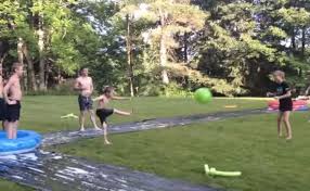 The game is super fun. Rethink Summer Kickball With Kiddie Pools And Slip N Slides Cute766