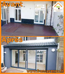 Creation D Une Extension Sur Une Terrasse A Marcq En Baroeul Baie Vitree Pvc Extension Maison Et Terrasse