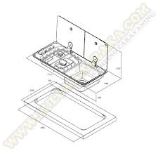 Encastrados, de un seno, de dos. Cocina Fregadero Can 2 Fuegos Fl1401 Lulukabaraka Com Accesorios Para Furgonetas Camper Camping Y Caravaning