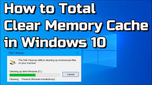 If you don't know how to do this, just follow the instructions below! How To Total Clear Memory Cache In Windows 10 Pc Youtube