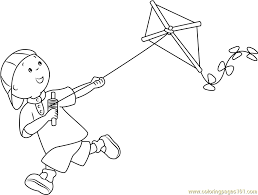 Coloring pages are fun for children of all ages and are a great educational tool that helps children develop fine some tips for printing these coloring pages: Caillou With Kite Coloring Page For Kids Free Caillou Printable Coloring Pages Online For Kids Coloringpages101 Com Coloring Pages For Kids