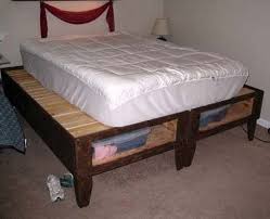 I would like to make a bed skirt to tack on around the base of my adjustable bed. 5 Diy Bed Frames With Built In Storage Diy Storage Bed Diy Bed Bed Frame