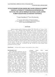 Mereka disebut surya atas matahari atau sol karena matahari merupakan sumber cahaya terkuat yang dapat dimanfaatkan. Pdf Studi Pemanfaatan Energi Matahari Sebagai Sumber Energi Alternatif Terbarukan Berbasis Sel Fotovoltaik Untuk Mengatasi Kebutuhan Listrik Rumah Sederhana Di Daerah Terpencil