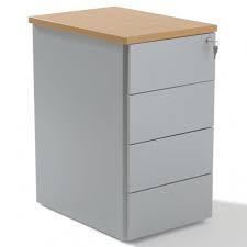 Le caisson de bureau centro. Caisson Hauteur Bureau Metal Alu 2t 1ds Prof 60 Cm Gosto