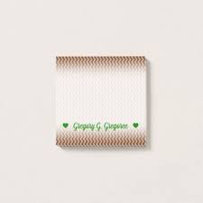 Name Rustic Light Brown Amp Dark Brown Wavy Pattern Post It Notes Rustic Gifts Ideas Customize Personalize Post It Notes Rustic Lighting Notes Diy