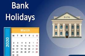 మ ర చ ల బ య క లక ఏక గ 19 స లవ ల వర సగ 5 ర జ ల Bankholidays Sbi Bankingfinance Teluguwishesh In 2020 Holiday Bank Holiday Holiday List