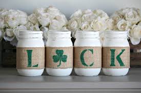 Patrick's day decorations makes you feel the luckiest and most festive? St Patrick S Day Rustic Home Decor Irish Table Decorations Jarful House