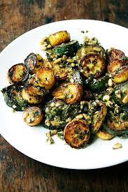 Sauteed Zucchini With Mint Basil And Pine Nuts Whole Food Recipes Vegetarian Recipes Recipes