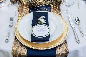 Navy Gold Table Setting Blue Gold Wedding Gold Wedding Colors Navy Blue And Gold Wedding