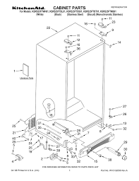kitchenaid ksrs25ftbl01 refrigerator