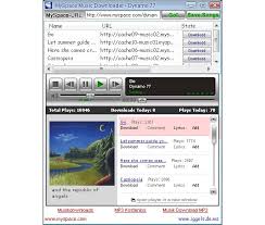 While many people stream music online, downloading it means you can listen to your favorite music without access to the inte. Myspace Music Downloader Free Download