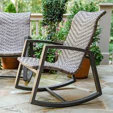 Marion 2pk Wicker Patio Rocker Brown Leisure Made In 2021 Wicker Rocking Chair Outdoor Wicker Rocking Chairs Outdoor Rocking Chairs