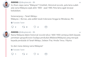 Nama malaysia disebut dalam buku bertajuk malaysia: Kalau Bukan Nama Malaysia Langkasuka Mungkin Nama Negara Kita Sekarang Lelaki Dedah Teori Asal Usul Nama Malaysia Lobak Merah