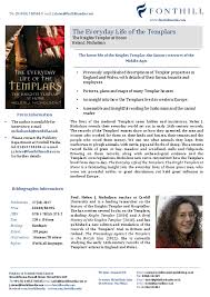 An earlier book version was issued in 1831. Pdf The Everyday Life Of The Templars The Knights Templar At Home Helen Nicholson Academia Edu