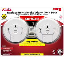 The reason you need to do this is because the battery discharges over time when it is not being utilised. Kidde Firex Hardwired Smoke Detector With Adapters 9 Volt Battery Backup And Front Load Battery Door 2 Pack 21028794 The Home Depot