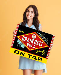 Grain Belt Beer Sign Large Display 24in
