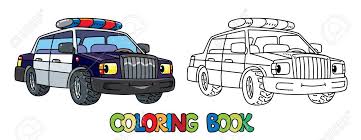 Homme orchestre, le commissaire de police doit assumer, selon son service de rattachement, les missions opérationnelles de police : Petite Voiture De Police Drole Aux Yeux Livre De Coloriage Clip Art Libres De Droits Vecteurs Et Illustration Image 86261647