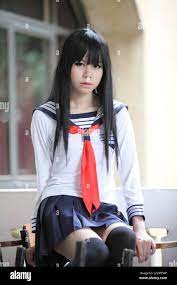 japanese asian schoolgirl Stock Photo - Alamy
