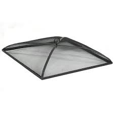 Add warmth and light to your outdoor furniture with these fireplaces & fire pits. Sunnydaze Outdoor Heavy Duty Steel Mesh Square Easy Opening Camp Fire Pit Spark Screen Lid 24 Black Target