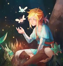 Legend Of Zelda Breath Of The Wild Art Link Koroks Having A Relaxing Night Botw Ox Miruku Legend Of Zelda Legend Of Zelda Breath Zelda Art