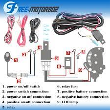 The wiring diagrams below show examples of how to make large installations. Universal Led Light Bar Fog Light Wiring Harness Kit 40a 12v Switch Relay Fuse Ebay