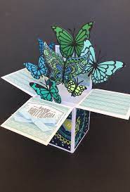 Search all greeting cards for: 3d Birthday Pop Up Card Bright And Cheerful Butterfly Pop Up Box Card With Intricate Butterflies Perfect For Butterfly Lovers Pop Up Box Cards Card Box Pattern Paper