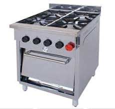 La respuesta para el negocio de pizza. Cocina Industrial 4 Quemadores Con Horno Tmq Maquinarias