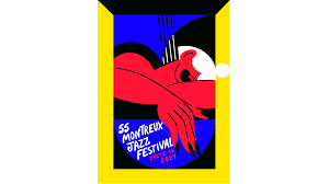The swiss city montreux, located hundred km from geneva on geneva's lake beach, holds every year in start july, one of the greatest jazz festivals of europe. 2021 Plakat Mjf