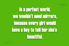 See more ideas about me quotes, quotations, perfect world. Quote In A Perfect World We Wouldn T Need Mirrors Because Every Girl Would Coolnsmart