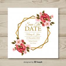 If you use your own images in your greeting card, the entire process will be free. Floral Wedding Card Template Free Vector Nohat Free For Designer