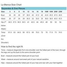 La Blanca Sweetheart Tankini Top See Size Chart