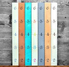 Details About Growth Chart Art Wooden Hanging Height Chart For Kids Boys And Girls Gray