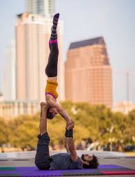 Acro yoga combines traditional yoga moves with acrobatics. Acroyoga All About Tandem Yoga Three Two Person Yoga Poses