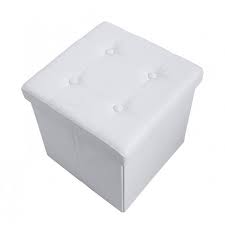4,2 su 5 stelle 23. Set 2 Pouff Pouf Contenitore In Ecopelle Bianco Arredo Interno Salotto Kubo 8033389086664