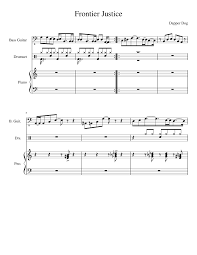 Check spelling or type a new query. Frontier Justice Sheet Music For Piano Solo Musescore Com